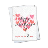 Funny Valentine'S Cards For Girlfriend, Valentine Gift For Women, Card For Wife, Naughty, Love (D Later)