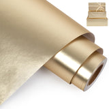 Gold Metallic Wrapping Paper Roll - 17 Inches X 32.8 Feet, Matte Solid Gold Color Paper For Birthday, Christmas, Wedding, Baby Shower, Holiday, Bridal Shower