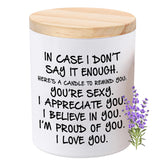 Candles Gifts For Her Funny Novelty Unique Valentines Mothers Day Anniversary Birthday Christmas Gifts For Girlfriend Wife Stocking Stuffers Lavender Scented Soy Candle
