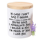 Candles Gifts For Her Funny Novelty Unique Valentines Mothers Day Anniversary Birthday Christmas Gifts For Girlfriend Wife Stocking Stuffers Lavender Scented Soy Candle