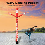 8Ft Inflatable Air Waving Tube Dancer With Blower Set, Blow Up Inflate Santa Clause For Christmas Decorations (Santa-Bri