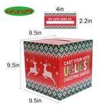 Ugly Sweater Contest Ballot Box And Voting Cards Set For Christmas New Year Party