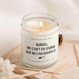 Nurse Gifts For Women, Funny Nurse Candle, Nursing School Nurse Week Day Graduation Gift, Cool Rn Lpn Gifts For Nurses Female, Nursing Student, New Nurses, 7Oz