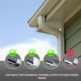 Christmas Light Clips Hangers - Mighty Gutter Clips For Christmas Decoration String Lights Weatherproof - Easy & Quick Installation (120, Black)