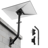 Starlink Gen 3 Mount 360° Adjustable Vlink Wall Mount Starlink Gen3 Pole Mounting Kit with Starlink Gen 3 Pipe Adapter for Genlink Internet Kit