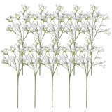 10 Pcs 28Cm Babys Breath Artificial Flowers Faux Gypsophila White Flowers Babies Breath Flowers Fake Babies Breath Flower Bouquets Real Touch Faux Flowers For Decoration