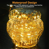 30 Pack Battery Operated Fairy Lights 7FT 20 LED Warm White Mini String Lights 3 Modes Waterproof for Mason Jars Wedding Decor