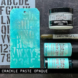 Ranger Ink Bundle Set- Tim Holtz Distress Crackle Paste Translucent and Opaque, 3oz Each TDA79651 and TDA71303 and