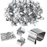 100 Pcs Christmas Gutter Hooks - Galvanized Outdoor Clips For Hanging Lights - Durable Roof Hooks, Xmas Light Hangers, Seasonal Lighting Accessories For Kitchen Garden