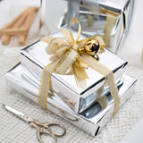 Silver Metallic Wrapping Paper - Solid Color Paper Perfect For Wedding, Birthday, Christmas, Baby Shower - 17 Inches X 32.8 Feet