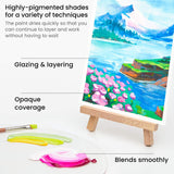 Gouache Paint, Set Of 60, 12Ml/0.4 Us Fl Oz Gouache Paint Tubes For Professionals And Students