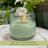 Eucalyptus Candles With Essential Oils - Made In Usa - (Set Of 3) For Patio, Deck, Outdoor Or Indoor Use – All Natural, Soy Base Candles, 3 Oz Jars With Lid