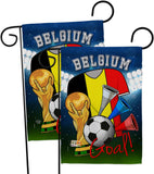 FIFA World Cup Belgian 2 Pcs Banner Room Wall Art Flag Patio Lawn Garden Outdoor Decorations Indoor Tapestry Yard Signs Team Qatar Trophy Soccer Game Football Gifts, Made in USA