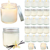 24 Pcs 4 Oz Mini Soy Candles,Vanilla Scented,Aromatherapy Candle,Bulk Candle Set?Great Stress Relieving Scented Candles For Girls As A Gift For Birthdays, Weddings And More!
