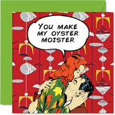 Funny Valentine'S Day Card - Humorous Retro Greeting Card For Boyfriend, Husband, Wife, Or Girlfriend - Ideal Anniversary Card For Men Or Her - Happy Anniversary Moments For Couples - 5.7 X 5.7 Inches