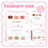 Donut Party Decorations,Pink Donut Guess How Many Baby Shower Game,Donuts Birthday Party Decorations,Guess How Many Candy Are In The Bottle, Party Game & Activities 50 Cards And Sign