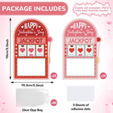 50 Pack Valentines Day Cards For School Funny Class Exchange Cards Bulk With Clear Treat Bags And Self Adhesive Tape Happy Valentines Party Favor For School Classroom Classmates Parents Teachers Gifts