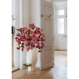 Artificial Bougainvillea Branches 47" Long Wisteria Vines Trailing Artificial Flowers For Front Door Porch Planter Urn Patio Balcony Drooping Flowers Dark Mauve Bugambilias For Planters