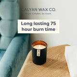 Passionfruit & Ginger Scented Candle - 75 Hour Burn - Luxury Non Toxic Soy Wax Candles - Long Lasting Black Tumbler Jar Candle For Home - 10.2Oz