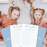 Baby Shower Games For Boy Or Girl - Dad Jokes, Gender Reveal Games, Baby Shower Activities, 30 Cards -Bbg07