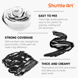 Black Acrylic Paint, 33.8Oz/1000Ml Large Capacity Pump Bottle With Cover, High Coverage True Black, Fast Drying Non-Toxic Art Paint For Artists, Students, Kids & Diy Crafts
