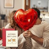Romantic Valentines Day Cards With Envelope, Valentines Gifts For Boyfriend Girlfriend Women Men, Love Cards For Girlfriend Boyfriend, Funny Anniversary Card For Husband Wife, Nothing But Love Card