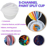 6Pcs Acrylic Pouring Strainers, Paint Pouring Cups, Plastic Flower Strainers Silicone Pouring Drain Basket For Diy Pouring Acrylic Paint And Creating Unique Patterns Art Drawing