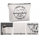 Travel Gifts For Women – 7Oz Scented Candle & Makeup Bag | Unique Gift For Women, Relaxing Aromatherapy, Stylish Cosmetic Bag For Travelers, Travel Christmas Gifts