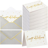 100 Pack Congratulations Cards With Envelopes All Occasion Congrats Greeting Card For Engagement,Business,Baby Shower,Wedding Graduation Party, 4 X 6 In (Gray)(Gray)
