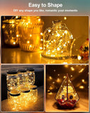20 Pack Battery Operated Fairy Lights 3.3FT 20 LED Warm White Mini String Lights for Mason Jars Wedding Centerpieces