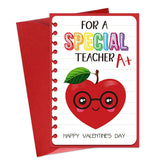 Valentines Day Card For Teacher 4X6 Teacher Appreciation Gifts For Women Men Cute Valentines Day Card Gifts For Teacher Valentine Greeting Card With Envelope Thank You Teacher Valentines Card