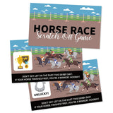 44Pcs Kentucky Horse Derby Scratch-Off Cards - Horse Racing Game Party Supplies Favors Decorations