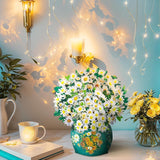 Daisy Flower Bouquet Pop Up Cards, Pop Up Flower Bouquet Greeting Cards, Mother'S Day Pop Up Card, Get Well Soon Card, 3D Birthday Card, Includes Envelope And Note.
