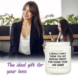Best Boss Gifts For Women & Men, Birthday Gifts For Work Bestie, Coworkers, Manager - Handmade Lavender Scent Natural Soy Wax Candle (7Oz)