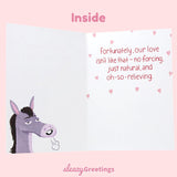 'Love Is Like A Fart' Funny Birthday Card For Him Or Her - Funny Anniversary Cards For Husband Or Wife - Funny Valentine'S Day Card - Love Is Like A Fart Card