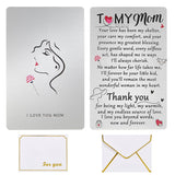 Mothers Day Gifts For Mom, My Mommy Valentines Day Wallet Card From Daughter, Dear Birthday Card, Long Distance Gifts Angel, I Love You Mom Present?To My Mom (Silver)