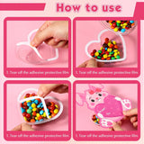 36 Pack Valentine Candy Cards With Plastic Domes Valentines Animals Greeting Cards Diy Craft Treat Holder For Sweet Day Classroom Gifts Exchange Party Favors