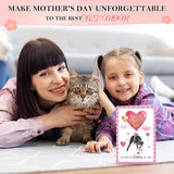 Mothers Day Card From Cat - 5.5"X8" Cat Mom Mothers Day Card Gift With Envelope Balloon Design Funny Gift For Mom From Son Daughter