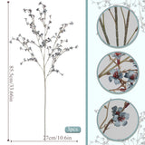 3 Pcs Cherry Blossom Branches Artificial Flowers For Spring Summer Indoor Decoration Faux Cherry Blossom Long Stems Dusty Blue Silk Fake Flowers For Tall Vase Arrangements Home Wedding Table