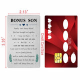 Valentines Day Card For Bonus Son Stepson Unbiological Adopted Step Son Birthday Graduation Easter Gifts