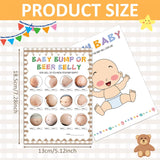 Gender Reveal Games Ideas For Guests, Boy Or Girl Voting With 2 Funny Games(31 Of Each)-Beer Belly Or Pregnant Bump And Sketch Baby'S Look For Baby Shower Party Favors