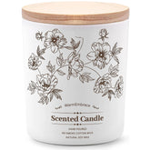 Deluxe Scented Candle For Women & Men, Vanilla Coconut Soy Wax Candle, 8 Oz Jar Candle For Home, Scented-60 Hours Long Lasting Burning, Suitable Gift For Mom
