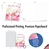 20 Assorted Blank Mother'S Day Notecards Box Set 4 X 5.12 Inch With Envelopes (10 Designs, 2 Each) Summer Floral Am10326Mdb-B2X10