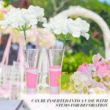 60 Pieces Silk White Hydrangea Artificial Flowers Heads Full Hydrangea Flowers With 100 Pcs Stems Faux White For Wedding Centerpieces Long Fake Bouquet For Home Decor Indoor Garden