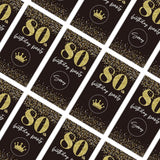 Black Gold 80Th Birthday Party Scratch Off Game Cards?32 Pcs?Cheers To 80 Years Party Supplies Happy 80Th Birthday Party Scratch Cards Activity For Birthday Raffle Tickets Kids Adults
