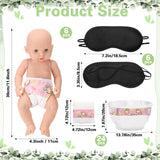 37 Pcs Baby Shower Diaper Changing Game Supplies Including Dolls Blindfold Diapers Cardboard Sign Baby Changing Diaper Race Game Set For Gender Reveal Party (Cute)