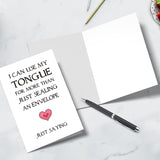 Rude Birthday Card Gifts For Him Boyfriend Fiance, Funny Anniversary Card To Husband, I Can Use My Tongue For More Than Just Sealing An Envelope Just Saying