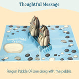 Penguin Pebble 3D Pop Up Card, You Are My Penguin Valentine Love Card For Couples, Anniversary, Birthday Card For Husband, Wife, Fiance, Boyfriend Or Girlfriend, Romantic Wedding Gift