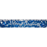 Merry Christmas Banner, Merry Christmas Sign Christmas Decorations, Large Xmas Photo Backdrop Snowflake Banner, Outside Christmas Decorations For Yard Garden Lawn House, Holiday Party Supplies
