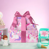 Pink Unicorn Birthday Wrapping Paper Roll - Mini Roll - 17 Inch X 9.8 Feet - Have A Magical Birthday Perfect For Girls, Baby Shower, Party, Holiday